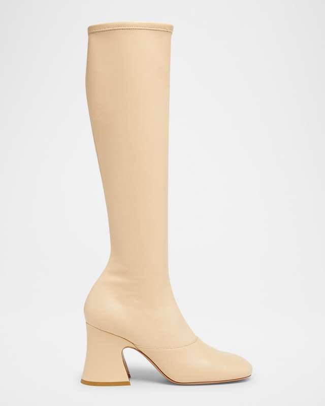 Janis Leather Knee-High Boots
